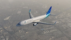 B737-800 | Garuda Indonesia | PK-GFX | 4K thumbnail 3