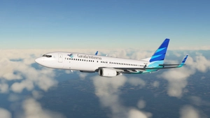 B737-800 | Garuda Indonesia | PK-GFX | 4K thumbnail 1