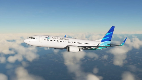 B737-800 | Garuda Indonesia | PK-GFX | 4K