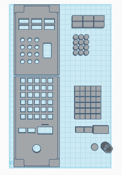 B787/B777X CDU/FMS 3D model (for 3D printer)(.STL file)
