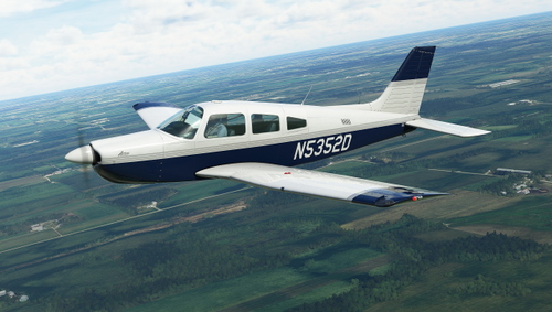 Basic Blue Livery for Carenado Piper Arrow III