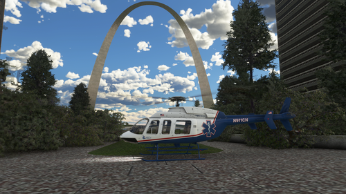 Bell 407 Air Methods N911CN (St.Louis Area)