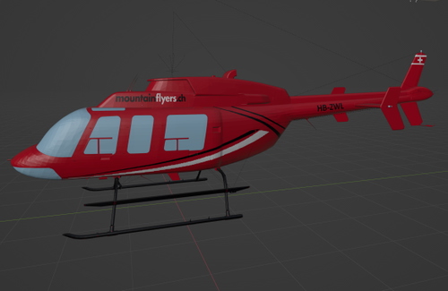 Bell 407 HB-ZWLMountenfleyers