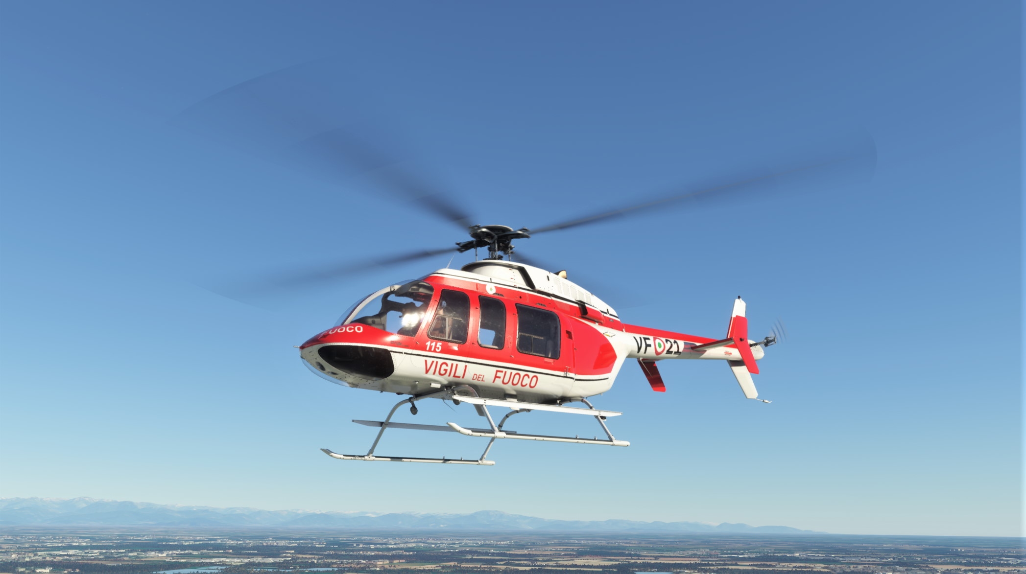 Bell 407 Vigili del Fuoco – Livrea
