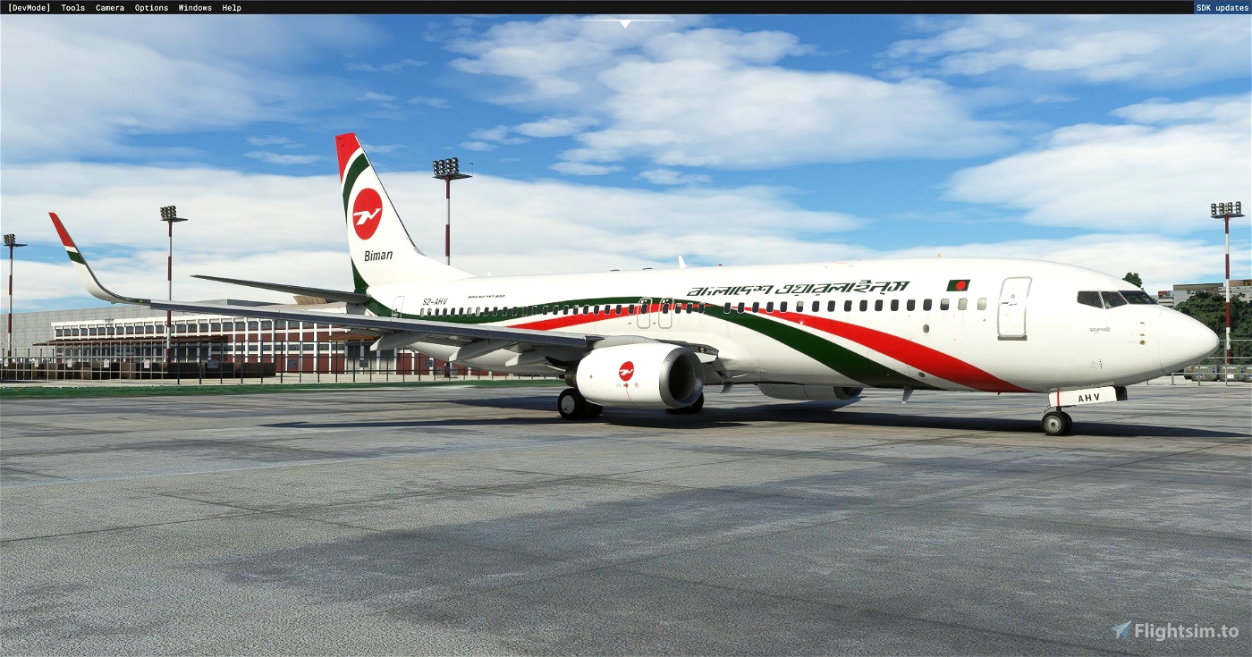 Biman 737 800 S2 Ahv Livery For Pmdg 737 800 For Microsoft Flight Simulator Msfs