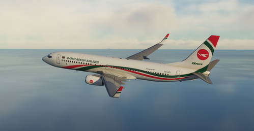 Biman Bangladesh "S2-AFL" "2010 livery" PMDG B737-800