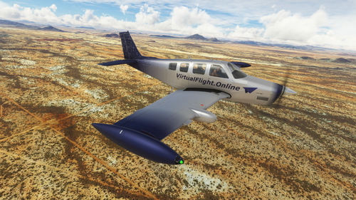 Black Square Analog A36 Bonanza - VirtualFlight.Online Livery Pack