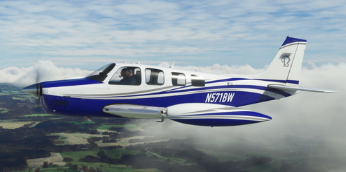 Black Square Analog A36 Bonanza Blue Ice