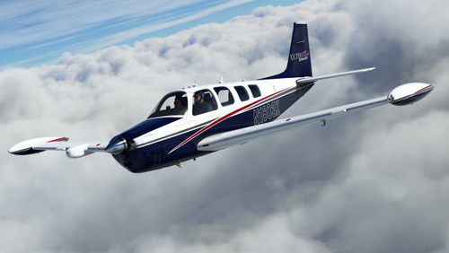 Black Square Analog A36 Bonanza N1803X