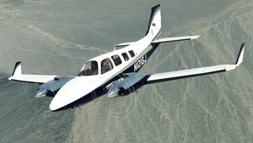 Black Square Analog B58 Baron N121GJ