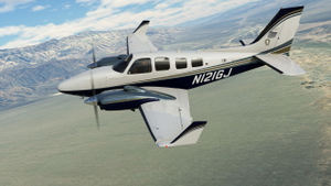 Black Square Analog B58 Baron N121GJ thumbnail 2