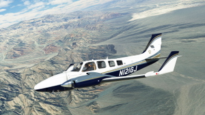 Black Square Analog B58 Baron N121GJ thumbnail 7