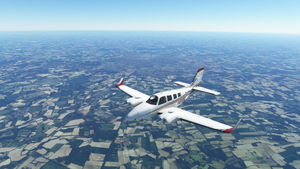 Black Square Baron 58P Little Navmap Aircraft performance thumbnail 1