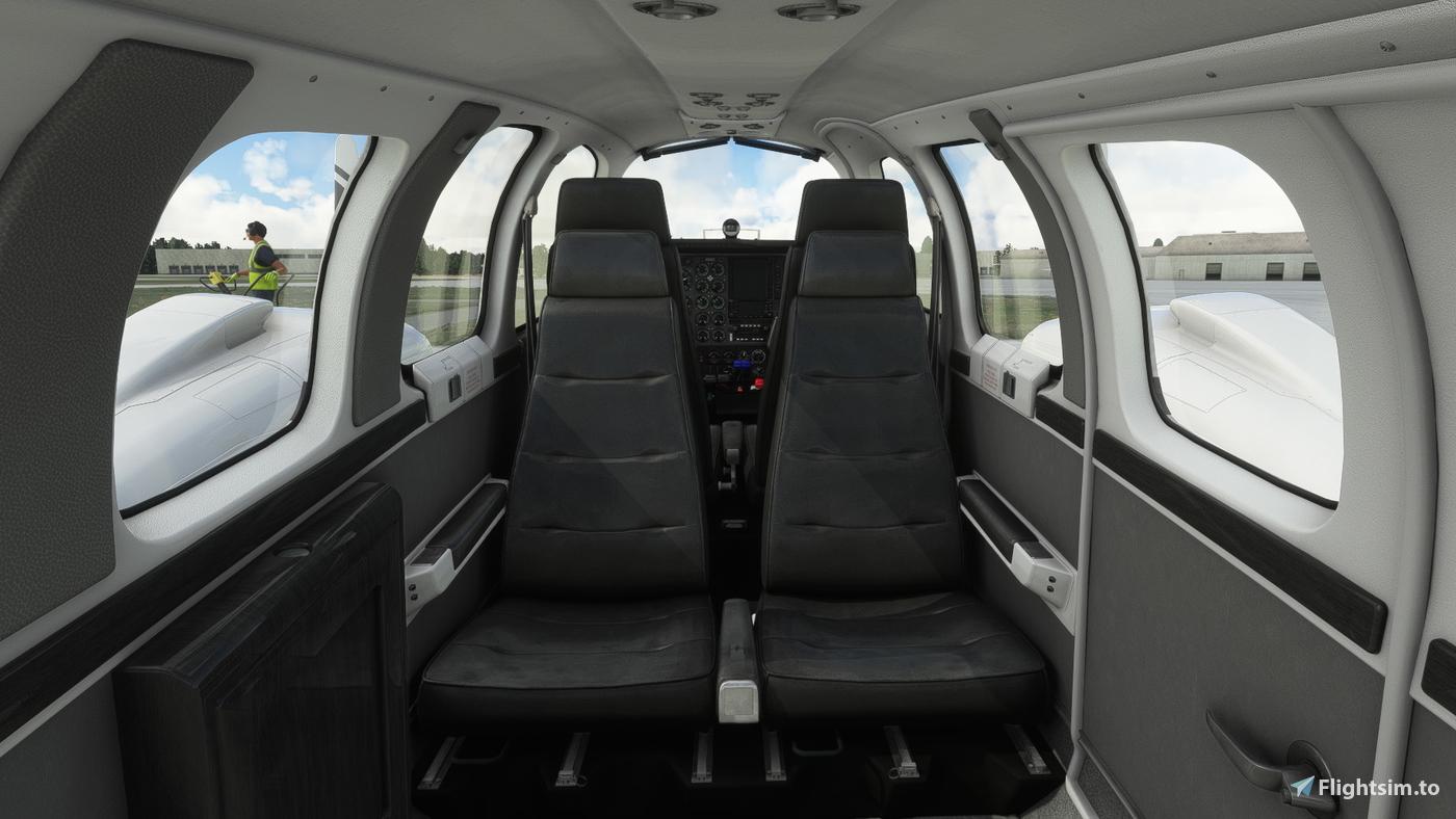 Black Square BKSQ Analog Baron 58 - Grey Interior for Microsoft Flight ...