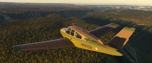 Bonanza V35B N681GB Green & Brown