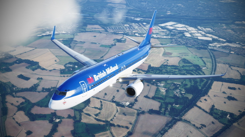 British Midland (G-OBMG) | PMDG 737-800 | Into the Blue Simulations