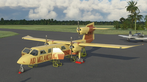 Britten-Norman BN-2A Mk III-1 Trislander Air Melanesiae (#349) VP-PAO 1973 livery