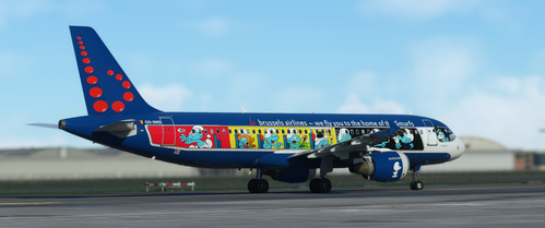 Brussels airlines OO-SND "Smurfs" 