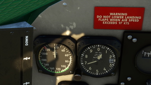 Buffalo Airways C-FLFR DC-3 With IRL cockpit textures and IRL airspeed knot gauge instead of M.P.H  thumbnail 6
