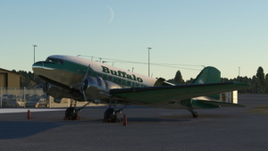 Buffalo Airways C-GJKM DC-3 With included cockpit textures and IRL airspeed knot gauge  thumbnail 1