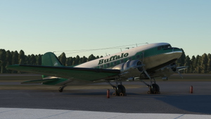 Buffalo Airways C-GJKM DC-3 With included cockpit textures and IRL airspeed knot gauge  thumbnail 4