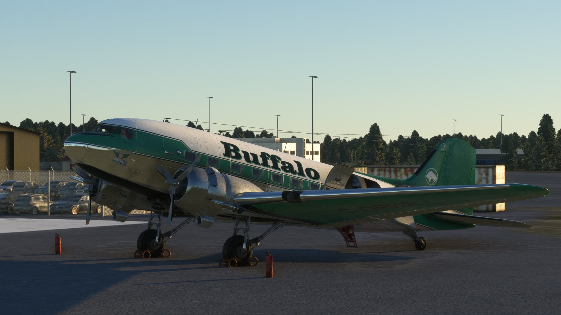 Buffalo Airways C-GPNR DC-3 With IRL cockpit textures and IRL airspeed knot gauge instead of M.P.H  - Image 1