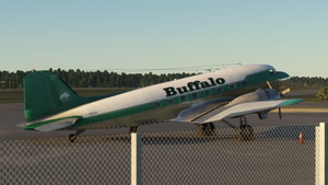 Buffalo Airways C-GPNR DC-3 With IRL cockpit textures and IRL airspeed knot gauge instead of M.P.H  thumbnail 3