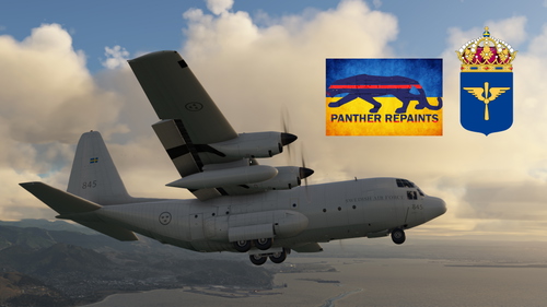 C-130 Captain Exterior-Swedish Air Force-Grey-845