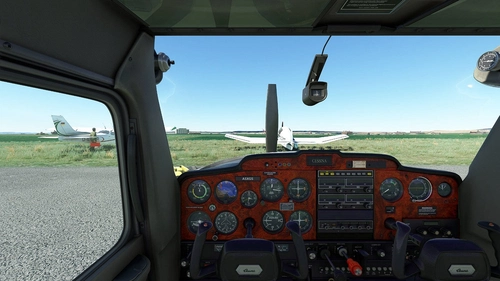 C152/Aerobat Wood Cockpit Panel for MSFS2020