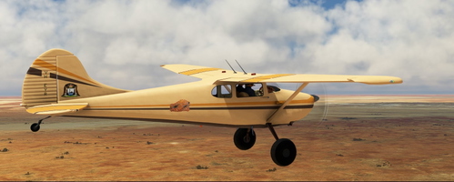 Cessna C170B backcountry beige VH-EYR