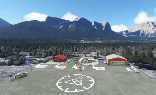 Canmore heliport