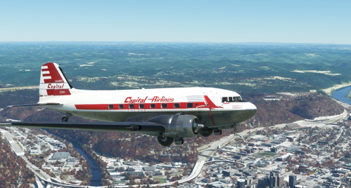 Capital Airlines DC-3 "City of Charleston"