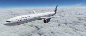 CapSim Boeing 777-300ER Aeroflot | RA-73138 with custom cabin thumbnail 1