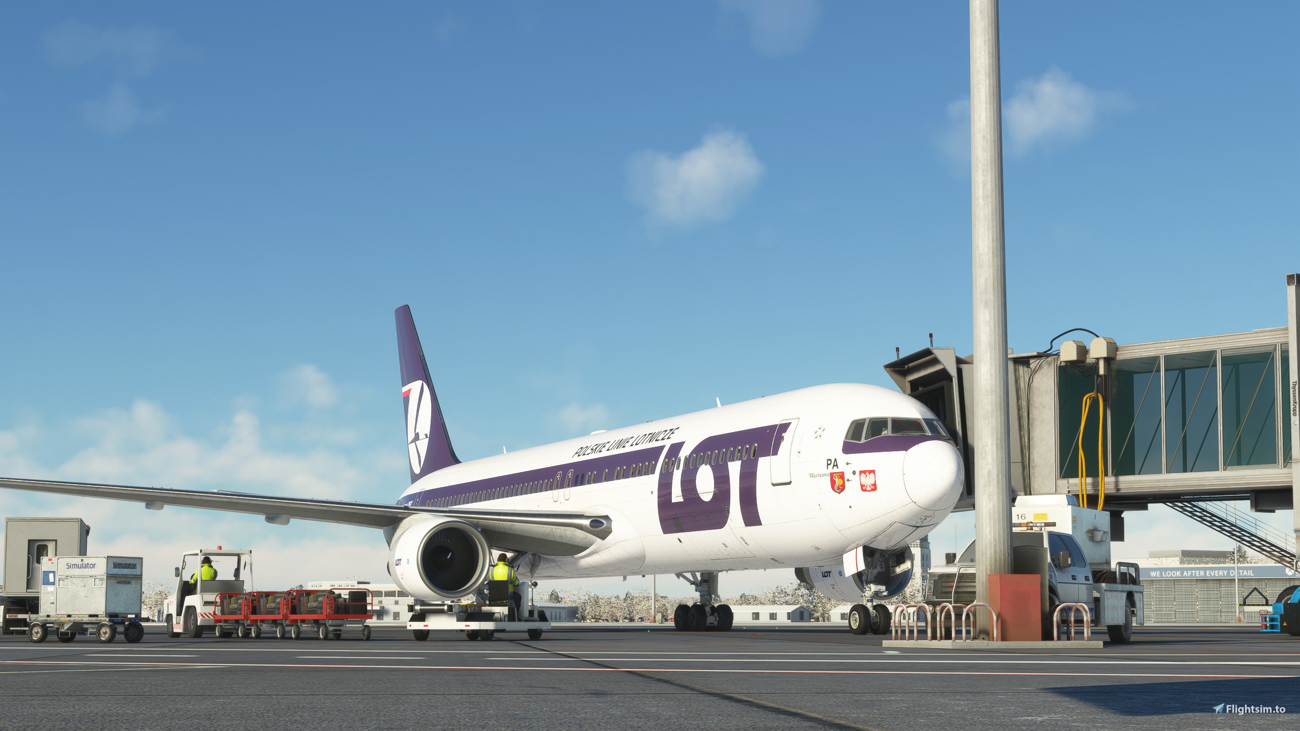 CaptainSim 767-300 LOT Polish Airlines SP-LPA Warszawa  - Image 1