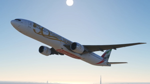 CS B777-300ER Emirates 'Year of the Fiftieth' New Tail thumbnail 1