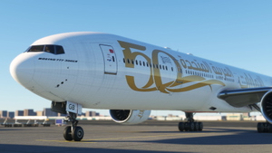 CS B777-300ER Emirates 'Year of the Fiftieth' New Tail thumbnail 3