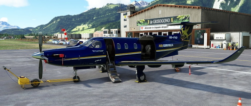 Carenado Pilatus PC-12 "HB-FVD" Air Corviglia