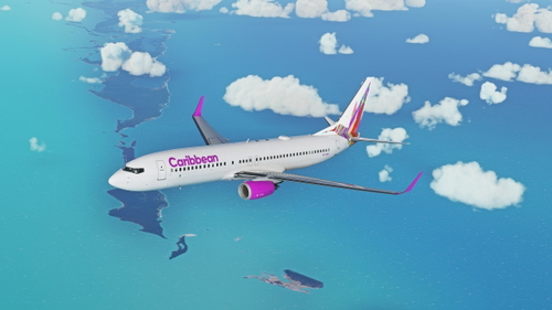 Caribbean (New Colors) (BW) - PMDG 737-800