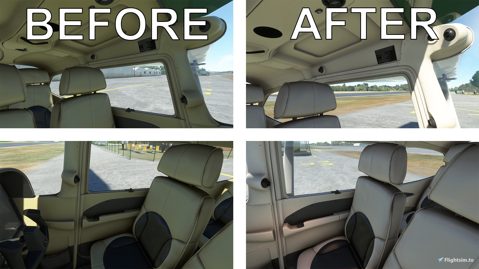 Cessna 172 G1000 - Realistic Interior Colors - Image 1