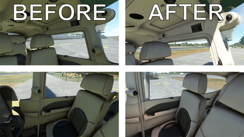 Cessna 172 G1000 - Realistic Interior Colors