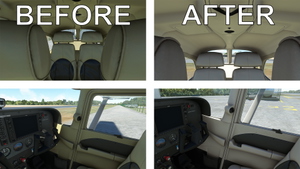 Cessna 172 G1000 - Realistic Interior Colors thumbnail 2
