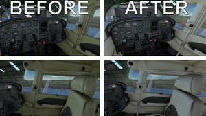Cessna 172 Classic - Realistic Interior Colors thumbnail 1