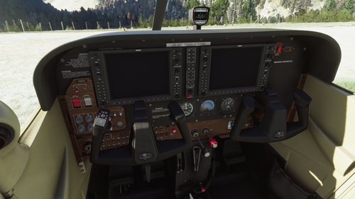 Cessna 172 G1000 Wood Panel