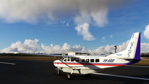 Cessna 208 repaint as RFDS VH-NQD