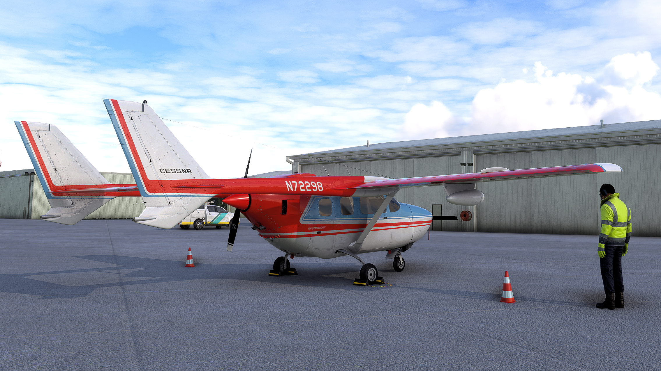 Cessna 337G Super Skymaster with US registration N72298