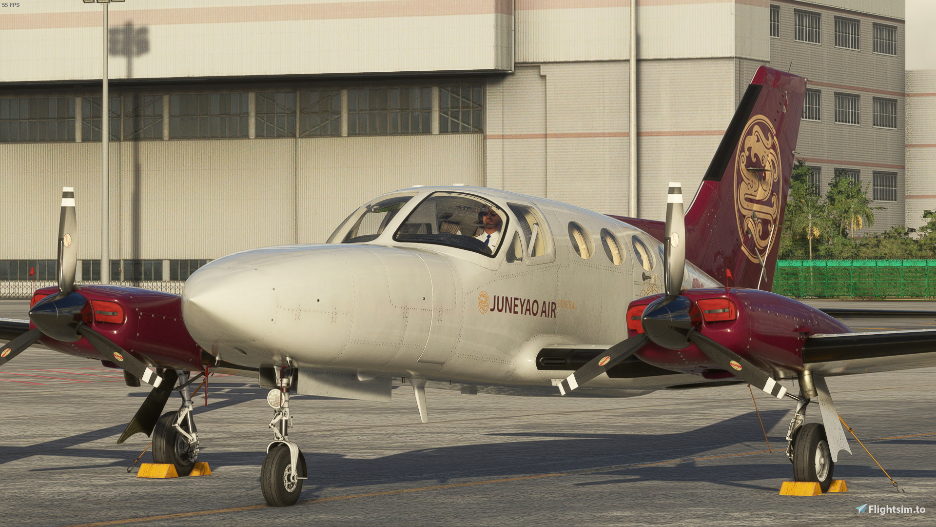 Cessna 414AW Juneyao Air 吉祥航空B-414A - Aircraft Liveries for