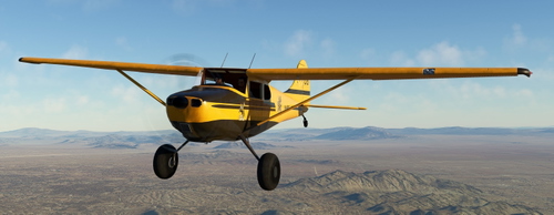 Cessna C170B Backcountry yellow brown N-681J