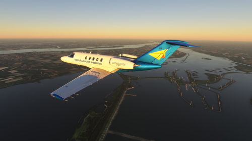 Cessna Citation CJ4 with Working Title Mod - VirtualFlight Business Livery