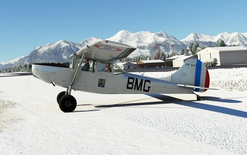 Cessna L19 Bird Dog BMG with tundra / bush wheels