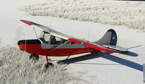 Cessna L19 Bird Dog Chile with tundra / bush wheels 